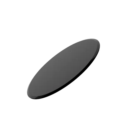 Streamdale Furniture Streamdale 24" Round Black Tempered Glass Table Top - 1/2" Thick