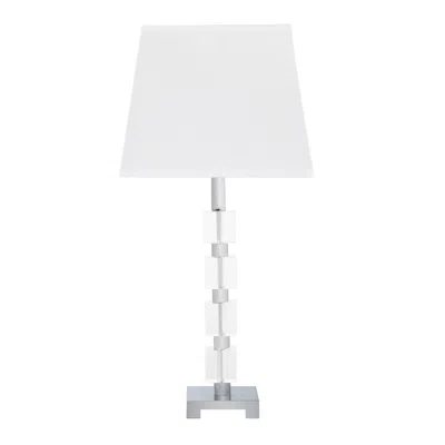 Streamdale Furniture Streamdale 25" Wendi Glam Crystal Cube Ice Table Lamp