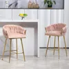 Streamdale Furniture Streamdale 26" Counter Height Bar Stools Set Of 2 Kitchen Island Counter Bar Stool With Hand- Wave B