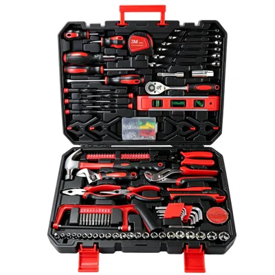 Streamdale Furniture Streamdale 266-piece Home Tool Set With Rolling Box & Hand Tools For Diy & Repairs