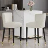 Streamdale Furniture Streamdale 27" Modern Counter Stool - Fabric, Footrest