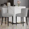 Streamdale Furniture Streamdale 27" Modern Counter Stool - Fabric, Footrest