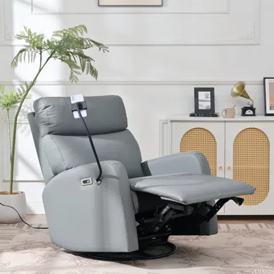Streamdale Furniture Streamdale 270 Power Recliner With Usb Ports & Glide