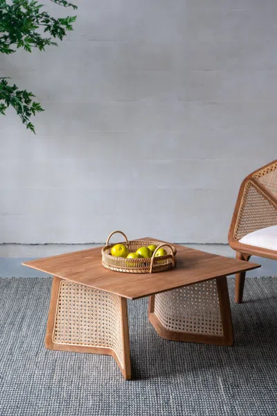 Streamdale Furniture Streamdale 27.6x27.6x13.8" Teak Coffee Table
