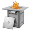 Streamdale Furniture Streamdale 28 50000 Btu Silver Outdoor Propane Gas Fire Pit Table