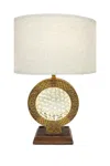 Streamdale Furniture Streamdale 28" Antique Polyresin Table Lamp With Floating Crystal Decor