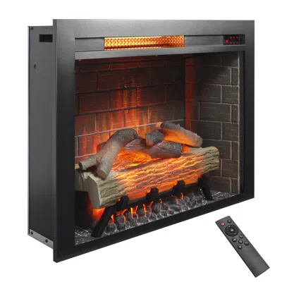 Streamdale Furniture Streamdale 28" Electric Fireplace Insert, Touch Panel, Crackling Sound