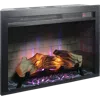 Streamdale Furniture Streamdale 28 Inch Electric Fireplace Insert, Multicolored Flames