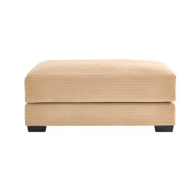 Streamdale Furniture Streamdale 28 Ottoman Corduroy- Camel
