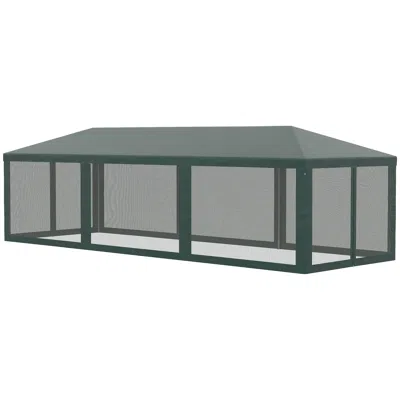 Streamdale Furniture Streamdale 280 Sq. Ft. Canopy Tent Spacious Shade With Sidewalls For Outdoor Events