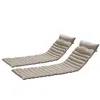 Streamdale Furniture Streamdale 2pcs Set Outdoor Lounge Chair Cushion Replacement Patio Funiture Seat Cushion Chaise Loun