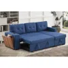Streamdale Furniture Streamdale 3 - Piece Upholstered Sectional In Blue