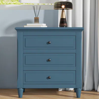Streamdale Furniture Streamdale 3-drawer Nightstand Storage Wood Cabinet