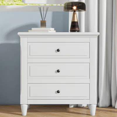 Streamdale Furniture Streamdale 3-drawer Nightstand Storage Wood Cabinet