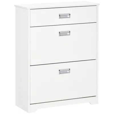 Streamdale Furniture Streamdale 3-drawer Shoe Cabinet With Flip Doors And Adjustable Shelf