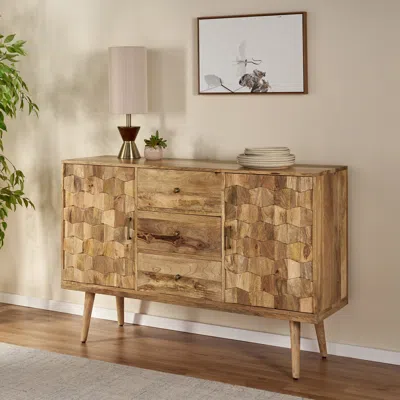 Streamdale Furniture Streamdale 3 Drawer Sideboard With 2 Door (kd Legs)