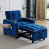 Streamdale Furniture Streamdale 3-in-1 Convertible Sofa Bed Sleeper Chair (blue)