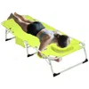 Streamdale Furniture Streamdale 3-in-1 Tanning Chair - Adjustable Folding Beach Lounge In Green
