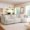 Streamdale Furniture Streamdale 3 Indoor Cushioned Sofas With Curved Seats & Pillows