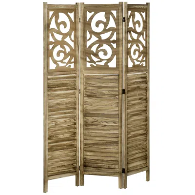 Streamdale Furniture Streamdale 3 Panel Room Divider In Neutral
