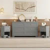 Streamdale Furniture Streamdale 3-piece Bedroom Set: Dresser & Nightstands - Retro Design