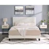 Streamdale Furniture Streamdale 3-piece Bedroom Set, Plush 3d Upholstered Bed With Two Nightstands, Queen