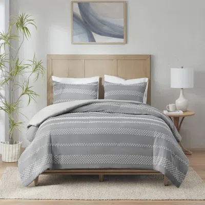 Streamdale Furniture Streamdale 3 Piece Clipped Jacquard Duvet Cover Set
