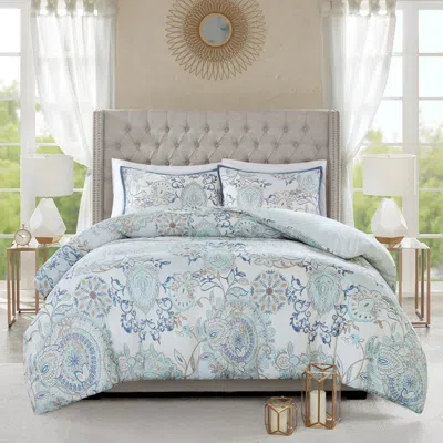 Streamdale Furniture Streamdale 3 Piece Cotton Floral Printed Reversible Duvet Cover Set