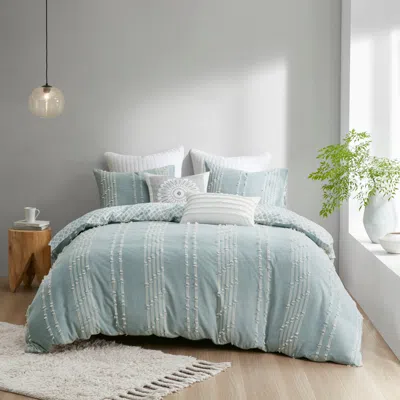 Streamdale Furniture Streamdale 3 Piece Cotton Jacquard Duvet Cover Set