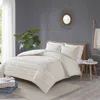 Streamdale Furniture Streamdale 3 Piece Cotton Seersucker Duvet Cover Set