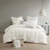 Streamdale Furniture Streamdale 3 Piece Elastic Embroidered Cotton Duvet Cover Set