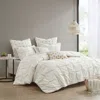 Streamdale Furniture Streamdale 3 Piece Elastic Embroidered Cotton Duvet Cover Set