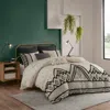 Streamdale Furniture Streamdale 3 Piece Flax And Cotton Blended Duvet Cover Set