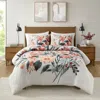 Streamdale Furniture Streamdale 3 Piece Floral Cotton Duvet Cover Set