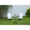 Streamdale Furniture Streamdale 3-piece Folding Adirondack Chair Set (white)