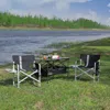 Streamdale Furniture Streamdale 3-piece Folding Table & Chairs Set For Outdoor Use