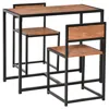 Streamdale Furniture Streamdale 3-piece Kitchen Dining Set For Small Spaces