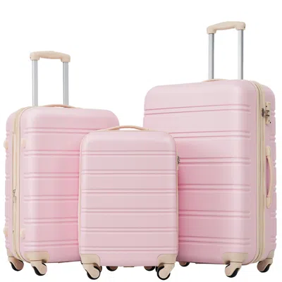 Streamdale Furniture Streamdale 3 Piece Luggage Set Hardside Spinner Suitcase With Tsa Lock 20" 24' 28" Available