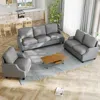 Streamdale Furniture Streamdale 3-piece Modern Living Room Sofa Set In Gray