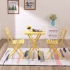 Streamdale Furniture Streamdale 3 Piece Patio Bistro Set Of Foldable Square Table And Chairs