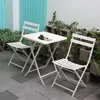 Streamdale Furniture Streamdale 3 Piece Patio Bistro Set Of Foldable Square Table And Chairs