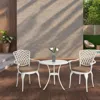 Streamdale Furniture Streamdale 3-piece Patio Bistro Set With Cushion And Umbrella Hole