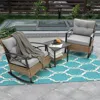 Streamdale Furniture Streamdale 3-piece Rattan Rocking Chair Set