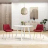 Streamdale Furniture Streamdale 3-piece Round Dining Set, Trestle Dining Table With 2 Side Chairs