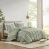 Streamdale Furniture Streamdale 3 Piece Striped Cotton Duvet Cover Set