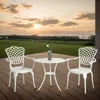 Streamdale Furniture Streamdale 3-piece Patio Bistro Set With Cushion And Umbrella Hole