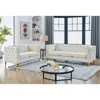 Streamdale Furniture Streamdale 3 Seater + 2 Seater Combination Sofa. Beige Velv