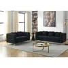 Streamdale Furniture Streamdale 3-seater + 2-seater Combination Sofa. Black Teddy In Black
