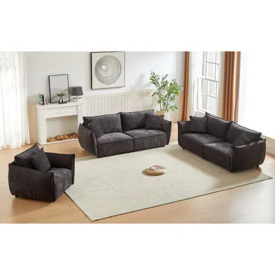 Streamdale Furniture Streamdale 3-seater + 3-seater + 1-seater Combo Sofa Modern Living Room Sofa