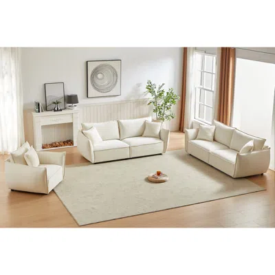 Streamdale Furniture Streamdale 3-seater + 3-seater + 1-seater Combo Sofa Modern Living Room Sofa